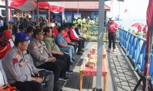 Lomba Ketinting Asisten 1 Setkab Kukar Ahmad Taufik Hidayat saat memberikan sambutan.