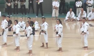 Momen sejumlah atlet kempo Kukar saat mengikuti kejuaraan di Jepang.