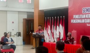 Sekda Kukar, Sunggono saat memberikan sambutan.