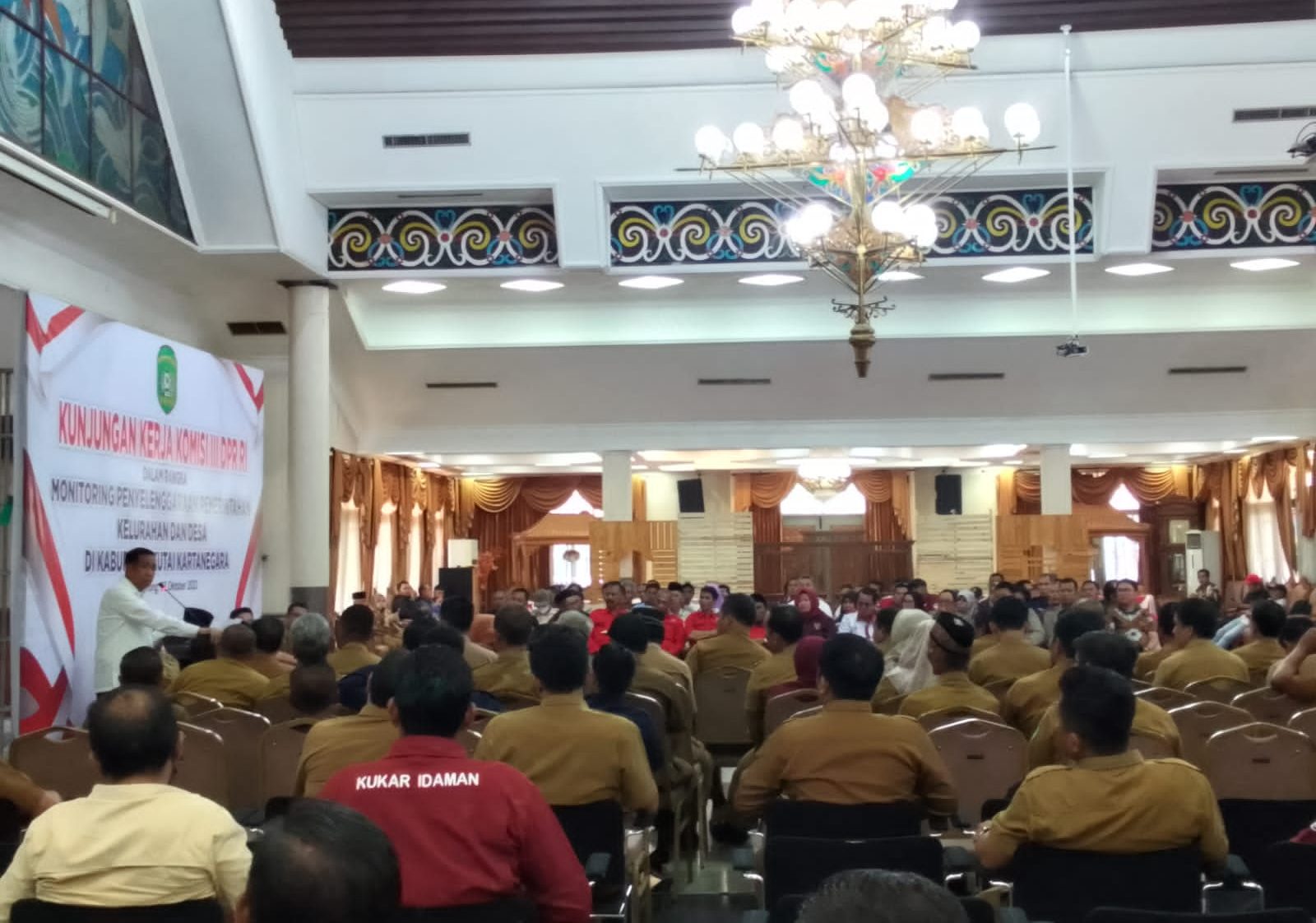Suasana forum saat kunjungan anggota Komisi III DPR RI, Safaruddin.