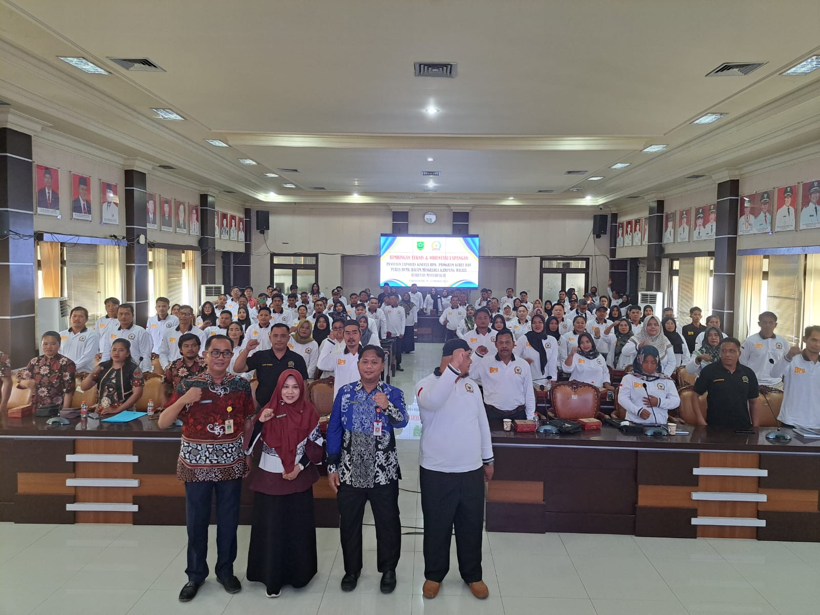 Sekkab Berau, M Said membuka bimtek penyusun laporan kinerja BPK, Jumat (18/10/2024).