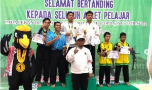 Tampak foto atlet dari Kontingen Samarinda meraih juara di POPDA XVI-2022 di Paser. Acara serupa akan digelar kembali POPDA XVII-2025 di PPU