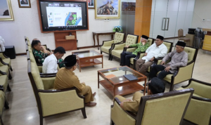 High level meeting pengendalian inflasi yang digelar Pemprov Kaltim secara virtual bertempat di Ruang Eksekutif Kantor Bupati Kukar