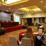 Sekda Kukar Sunggono membuka acara Sosialisasi RTKD Kabupaten Kukar, di Hotel Grand Fatma.