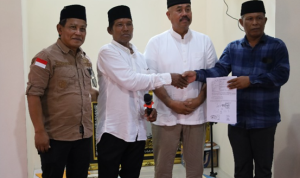 Rombongan Safari Ramadhan Pemerintah Kabupaten Kutai Kartanegara melakukan silaturahim dengan warga Masyarakat Dusun Marangan Desa Loa Sumber Kecamatan Loa Kulu