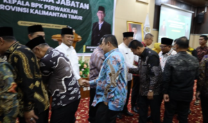 Sekda Kukar, Sunggono hadiri serah terima jabatan Kepala Badan Pemeriksa Keuangan (BPK) Perwakilan Provinsi Kalimantan Timur