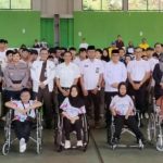 teks foto: Para atlet disabilitas dalam acara di Balikpapan belum lama ini kemukakan angin segar dalam pembinaan jangka panjang atlet difabel di Benua Etam