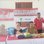 Pelaksanaan operasi pasar murah yang digelar Disperindag Kukar di Kelurahan Bukit Biru.